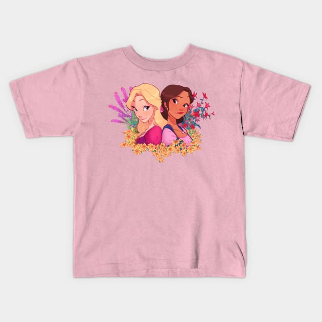 diamond castle Kids T-Shirt by fiireblanket